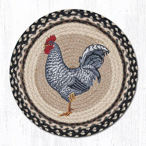 Rocky Rooster Braided Placemat-Lange General Store