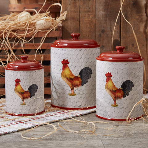 Rooster Day Canister Set-Lange General Store