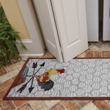 Rooster Day Hooked Rug-Lange General Store