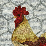 Rooster Day Hooked Rug-Lange General Store