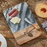 Rustic Pine Cutting Board with Spreader-Lange General Store