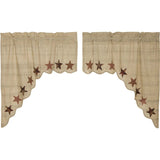 Abilene Star Swag Curtains-Lange General Store