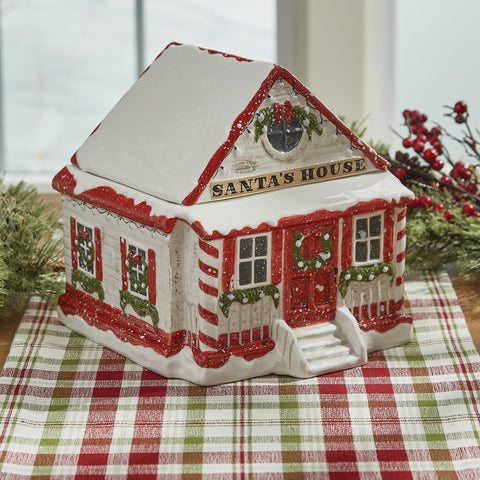 Santa's House Cookie Jar-Lange General Store