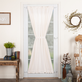 Simple Life Flax Antique White Door Panel Curtain-Lange General Store