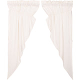 Simple Life Flax Antique White Short Prairie Curtains-Lange General Store