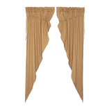 Simple Life Flax Khaki Long Prairie Curtains-Lange General Store