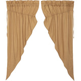Simple Life Flax Khaki Prairie Curtains-Lange General Store