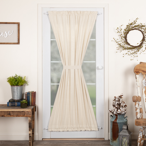 Simple Life Flax Natural Door Panel Curtain-Lange General Store