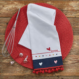 Solid Red Braided Placemats-Lange General Store
