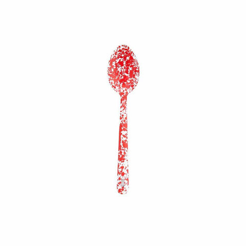 Splatterware Red 12 inch Large Serving Spoon-Lange General Store