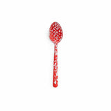 Splatterware Red 12 inch Large Slotted Spoon-Lange General Store