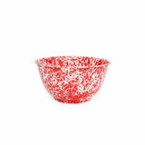 Splatterware Red 4 quart Large Salad Bowl-Lange General Store