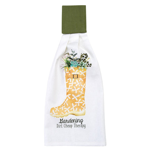 Spring Garden Hand Tie Towel-Lange General Store