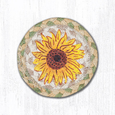 Sunflower Braided Coaster Set-Lange General Store