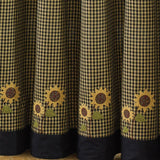 Sunflower Check Shower Curtain-Lange General Store