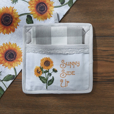 Sunflower Sunny Side Pot Holder Set-Lange General Store