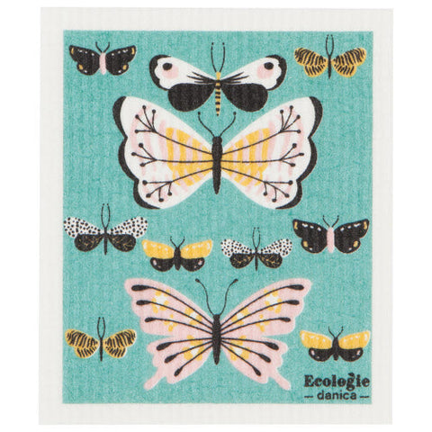 Swedish Dishcloth - Butterflies-Lange General Store