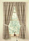 Thyme Unlined Short Panel Curtains-Lange General Store