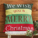 We Wish You Christmas Pillow-Lange General Store