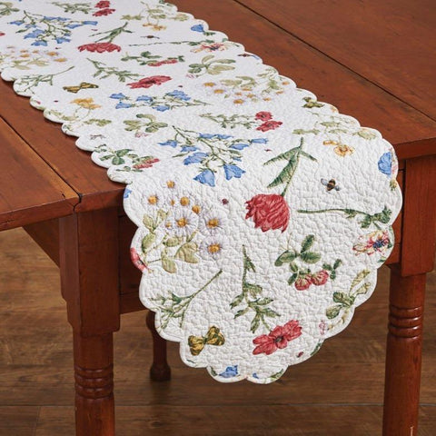 Wildflower Quilted Table Runner-Lange General Store
