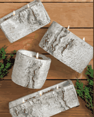 White Woods Pottery Candles